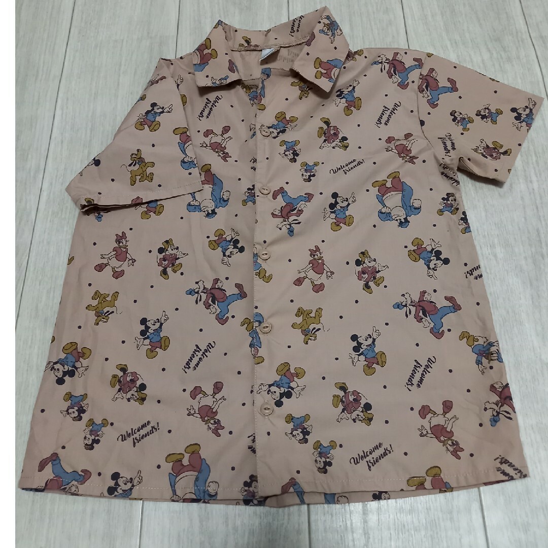 ディズニー　ミッキー　ミニー　半袖シャツ　140 キッズ/ベビー/マタニティのキッズ服男の子用(90cm~)(ブラウス)の商品写真