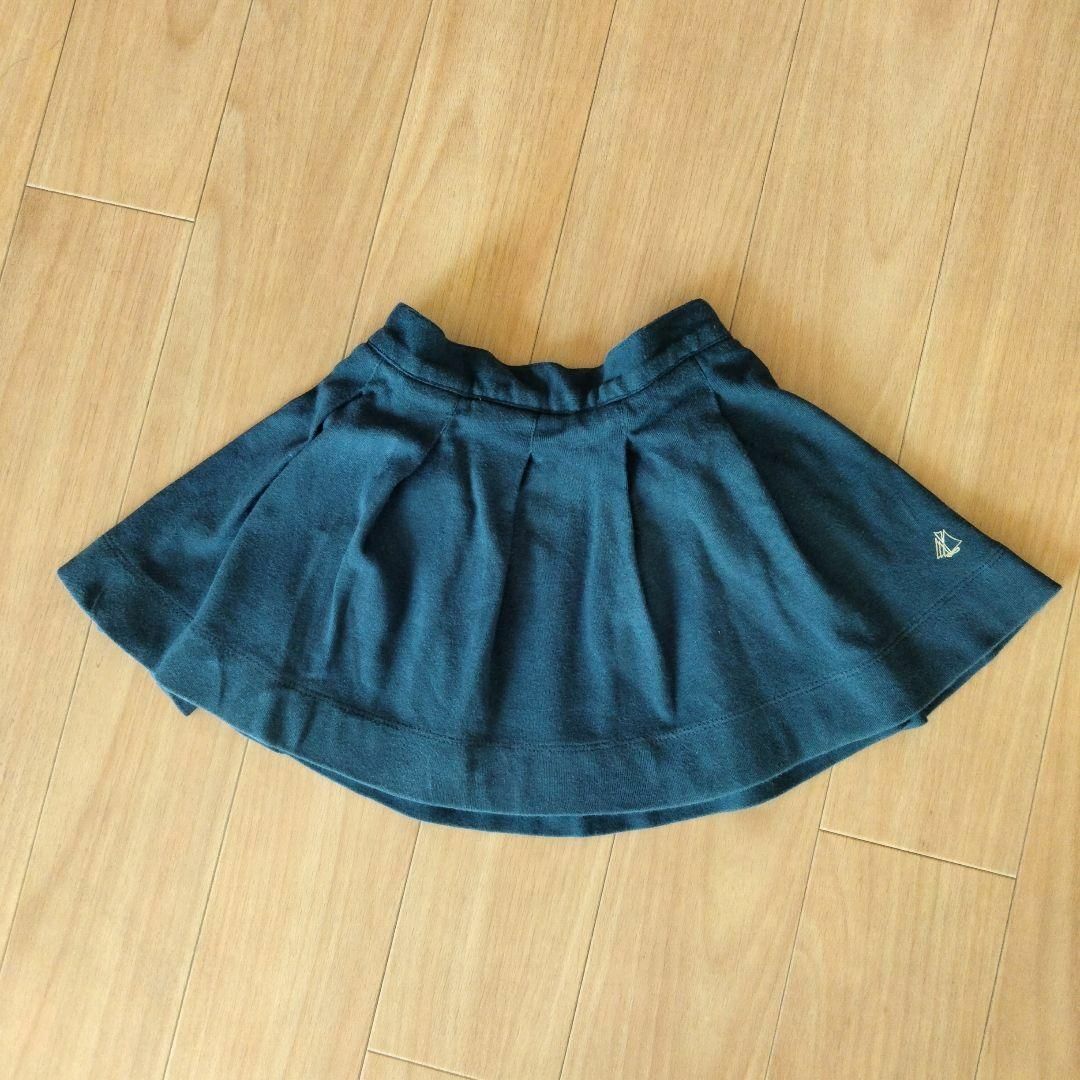 PETIT BATEAU(プチバトー)のプチバトー　フレアスカート　ネイビー　95 キッズ/ベビー/マタニティのキッズ服女の子用(90cm~)(スカート)の商品写真