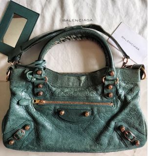 バレンシアガバッグ(BALENCIAGA BAG)のバレンシアガ　ザシティ　エディターズバッグ　2WAY ショルダーバッグ グリーン(ハンドバッグ)