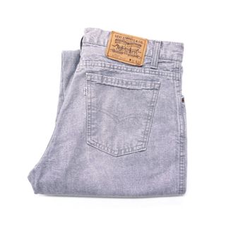 リーバイス(Levi's)の80s リーバイス 550 USA製 グレー デニム パンツ 古着 ジーンズ 灰(デニム/ジーンズ)