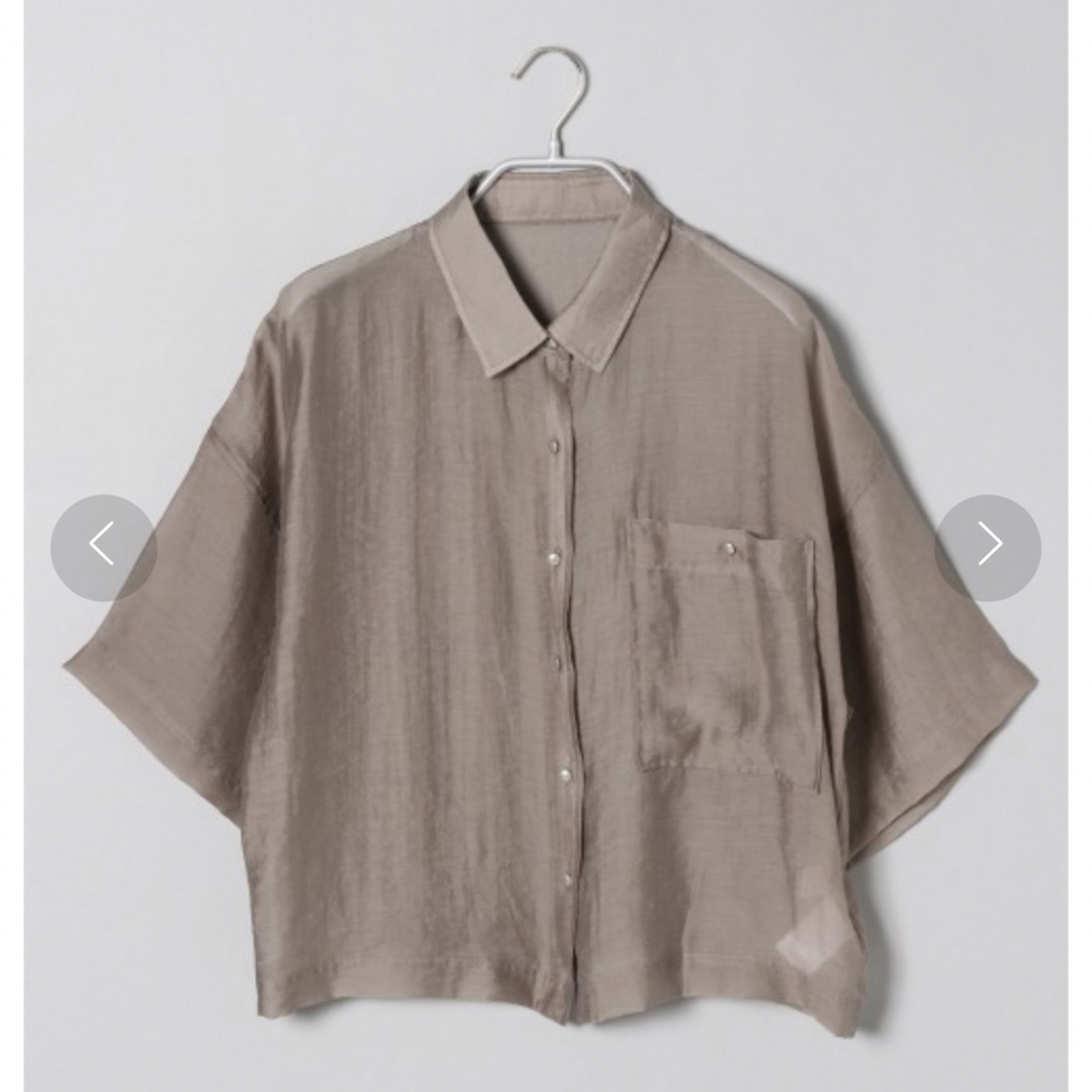 JEANASIS(ジーナシス)のシアーREGショートシャツ　ジーナシス レディースのトップス(シャツ/ブラウス(半袖/袖なし))の商品写真