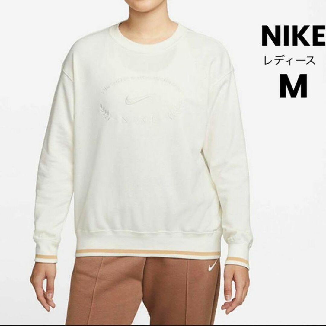 NIKE(ナイキ)のNIKE レディース トレーナー 薄手 春向け スウェット 刺繍ロゴ M レディースのトップス(トレーナー/スウェット)の商品写真