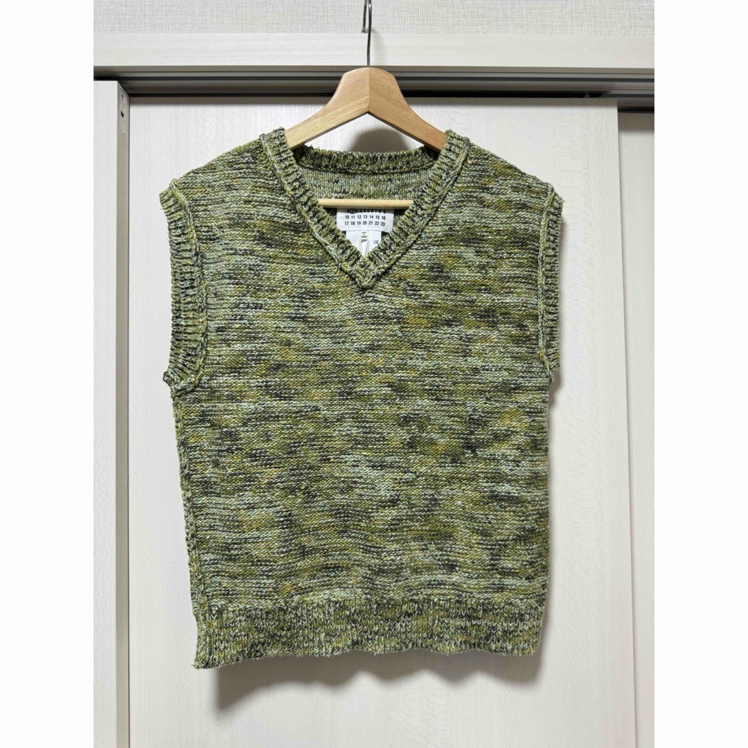 Maison Martin Margiela(マルタンマルジェラ)のMaison Margiela knit vest 杢糸コットン混 ニットベスト レディースのトップス(ニット/セーター)の商品写真