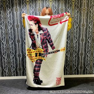 hide フルカラービッグタオル ブランケット Xjapan ヒデちゃん グッズ(ミュージシャン)