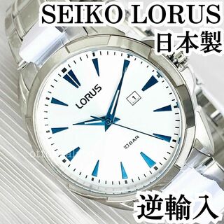 SEIKO - 新品セイコーローラスSEIKO LORUSメンズ腕時計ブルー日本製ホワイト逆輸入