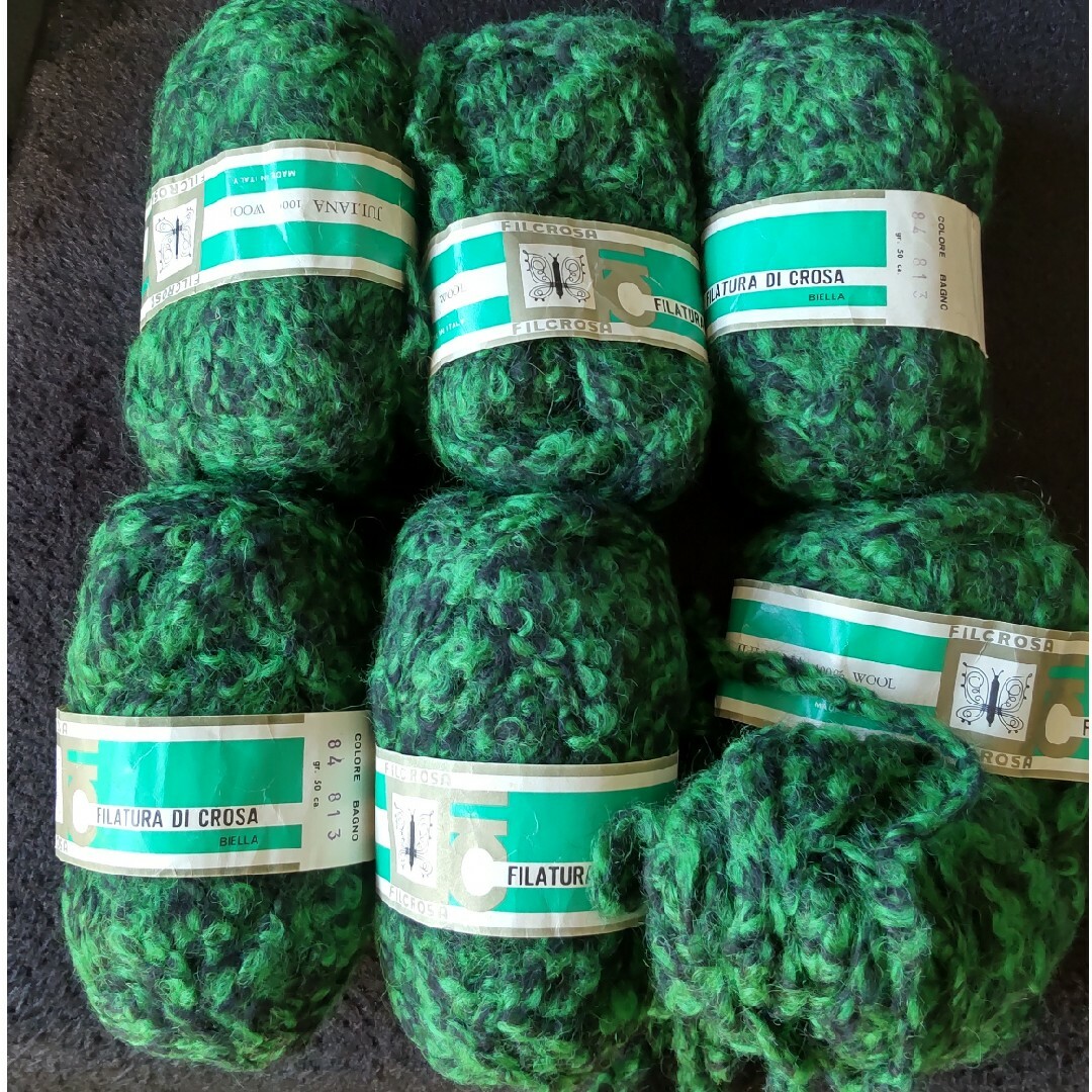 毛糸　wool100%　イタリア製 ハンドメイドの素材/材料(生地/糸)の商品写真