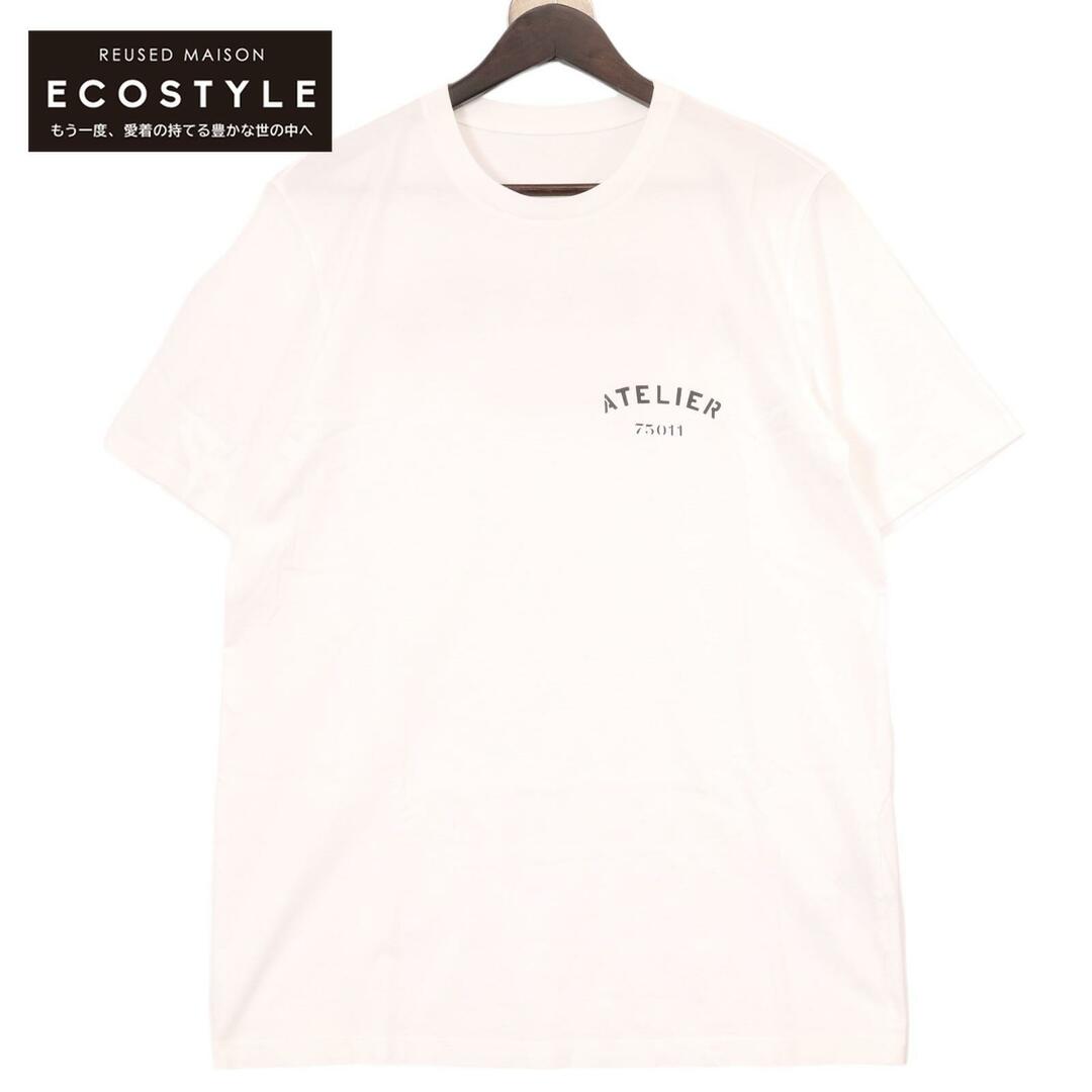 Maison Martin Margiela(マルタンマルジェラ)のメゾンマルジェラ ホワイト 18SS 「Atelier Tee」ATELIERプリントTシャツ 50 メンズのトップス(その他)の商品写真