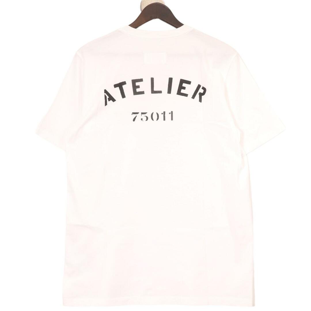 Maison Martin Margiela(マルタンマルジェラ)のメゾンマルジェラ ホワイト 18SS 「Atelier Tee」ATELIERプリントTシャツ 50 メンズのトップス(その他)の商品写真