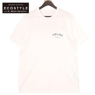 メゾンマルジェラ ホワイト 18SS 「Atelier Tee」ATELIERプリントTシャツ 50