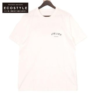 マルタンマルジェラ(Maison Martin Margiela)のメゾンマルジェラ ホワイト 18SS 「Atelier Tee」ATELIERプリントTシャツ 50(その他)