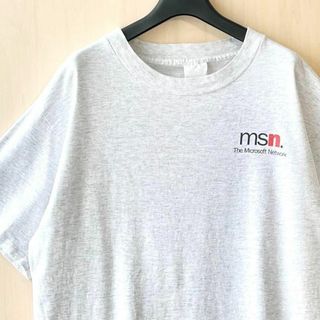 マイクロソフト(Microsoft)の90s古着ヴィンテージ　企業Tシャツ　The Microsoft Network(Tシャツ/カットソー(半袖/袖なし))