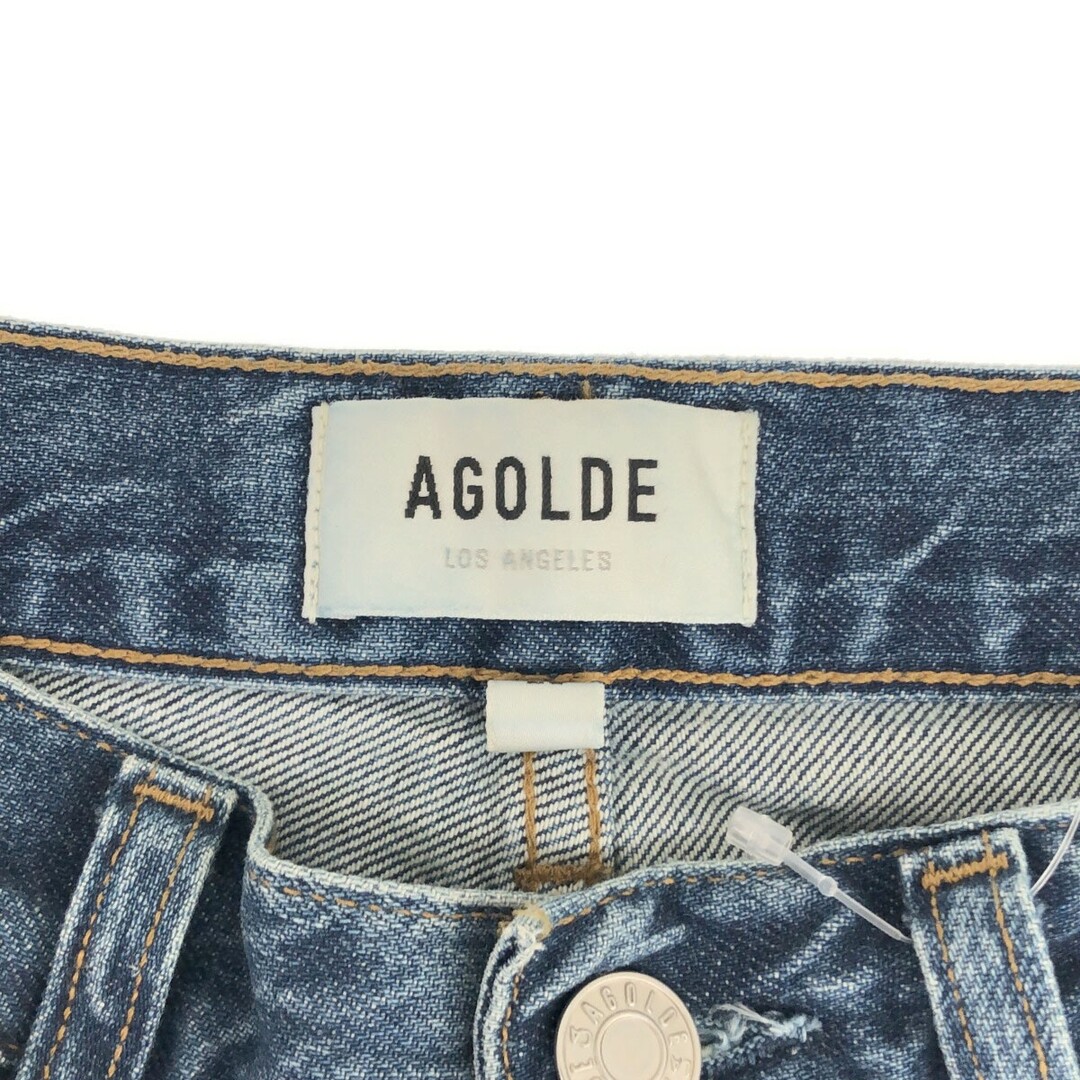 AGOLDE エーゴールドイー ハイウエスト カットオフデニムパンツ インディゴ 25 A095-1139 レディースのパンツ(デニム/ジーンズ)の商品写真