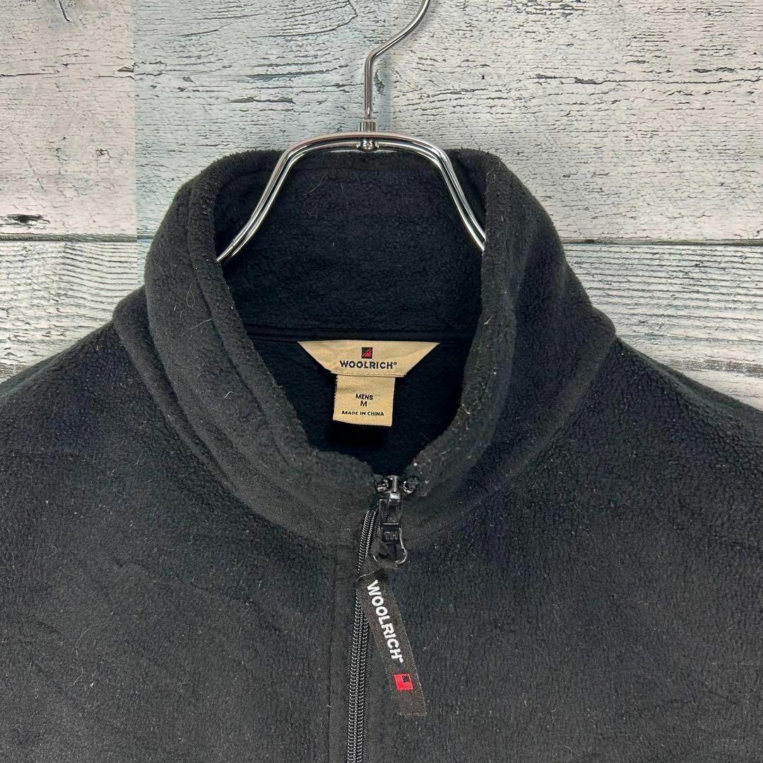 WOOLRICH(ウールリッチ)のウールリッチ フリースベスト 美品 ブラック M メンズのトップス(ベスト)の商品写真