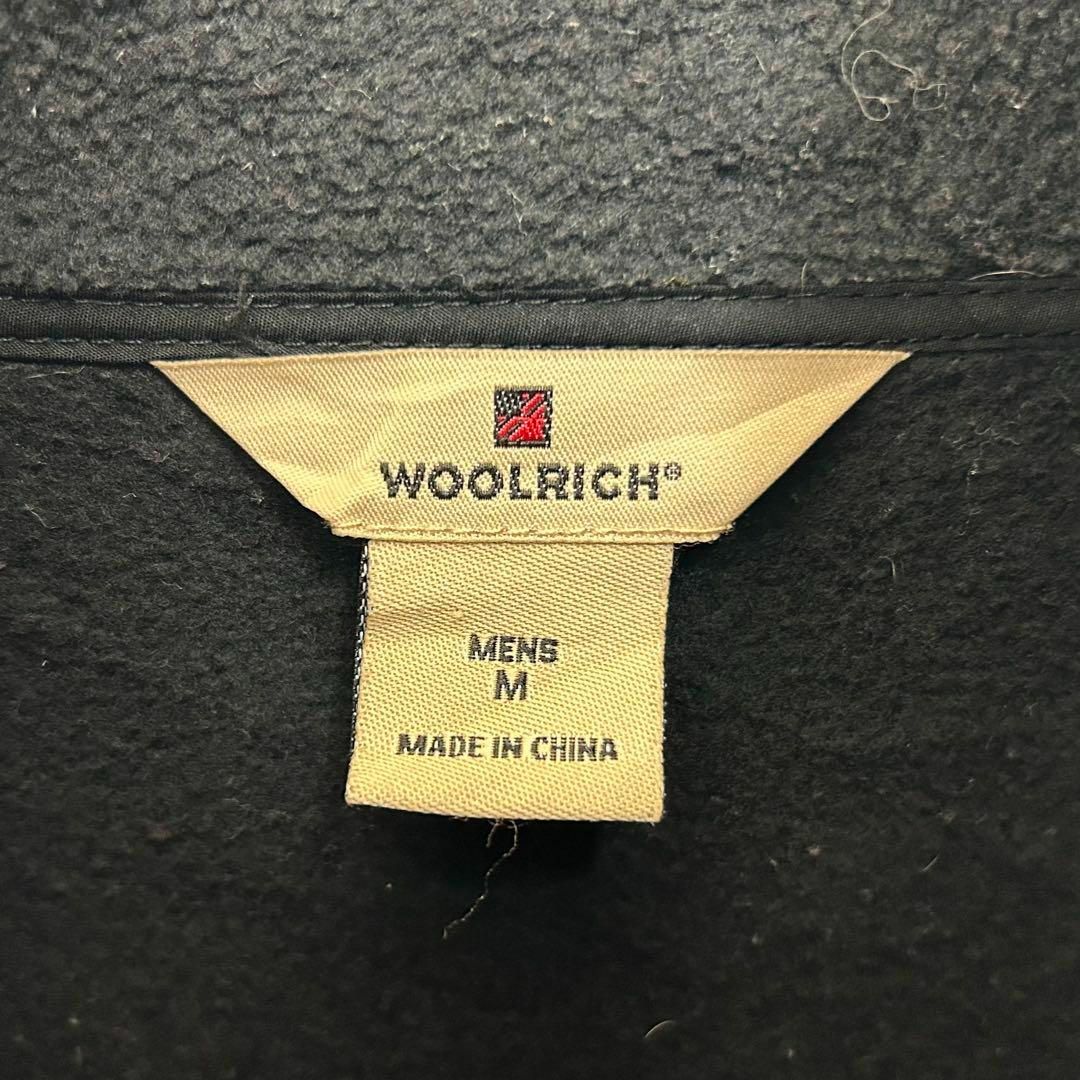 WOOLRICH(ウールリッチ)のウールリッチ フリースベスト 美品 ブラック M メンズのトップス(ベスト)の商品写真