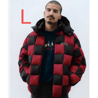 シュプリーム(Supreme)のSupreme Checkerboard Puffy Jacket+beanie(ダウンジャケット)