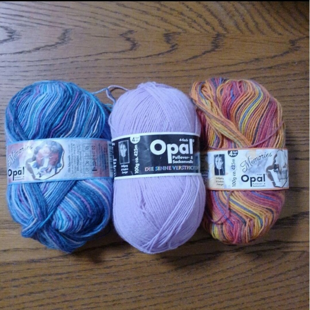 Opal 手編みの靴下⑨ ハンドメイドのファッション小物(レッグウェア)の商品写真