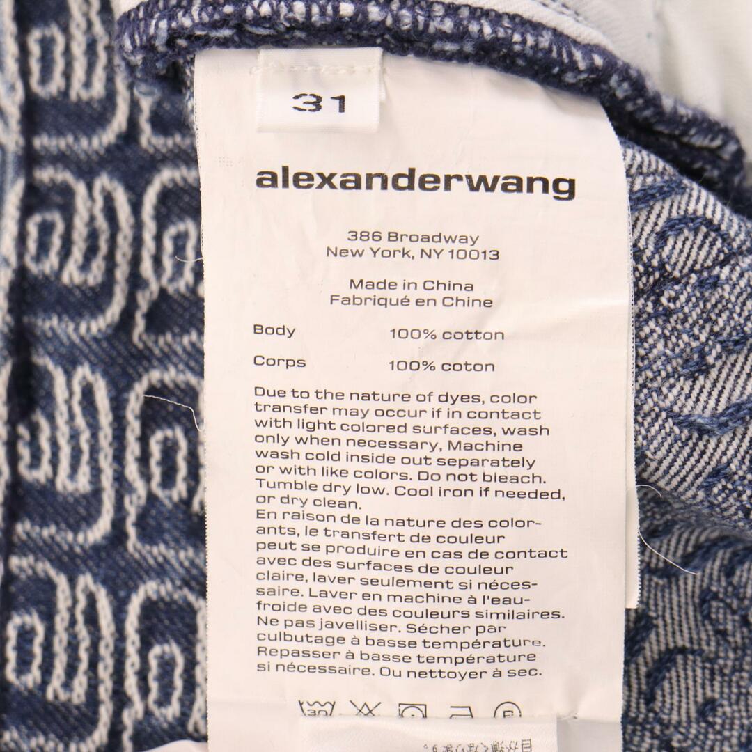 Alexander Wang(アレキサンダーワン)のアレキサンダーワン ブルー 4DC4224264 オールオーバー エンブロイダリー デニム ジーンズ 31 メンズのパンツ(その他)の商品写真