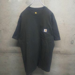 カーハート(carhartt)のcarhartt / カーハート ポケット Tシャツ S 肉厚 ロゴ オリーブ(Tシャツ/カットソー(半袖/袖なし))