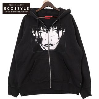 シュプリーム(Supreme)のシュプリーム 21AW ブラック the crow hooded sweatshirt ザクロウ フーデットスウェットシャツ L(その他)