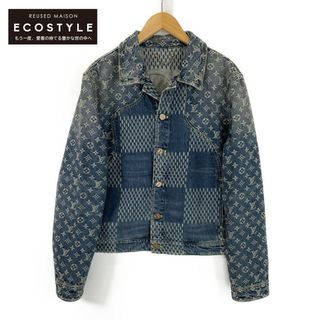 ルイヴィトン(LOUIS VUITTON)のルイヴィトン ｘNIGO【美品】HJA10WUZC ジャイアントダミエウェーブ デニム 50(Gジャン/デニムジャケット)