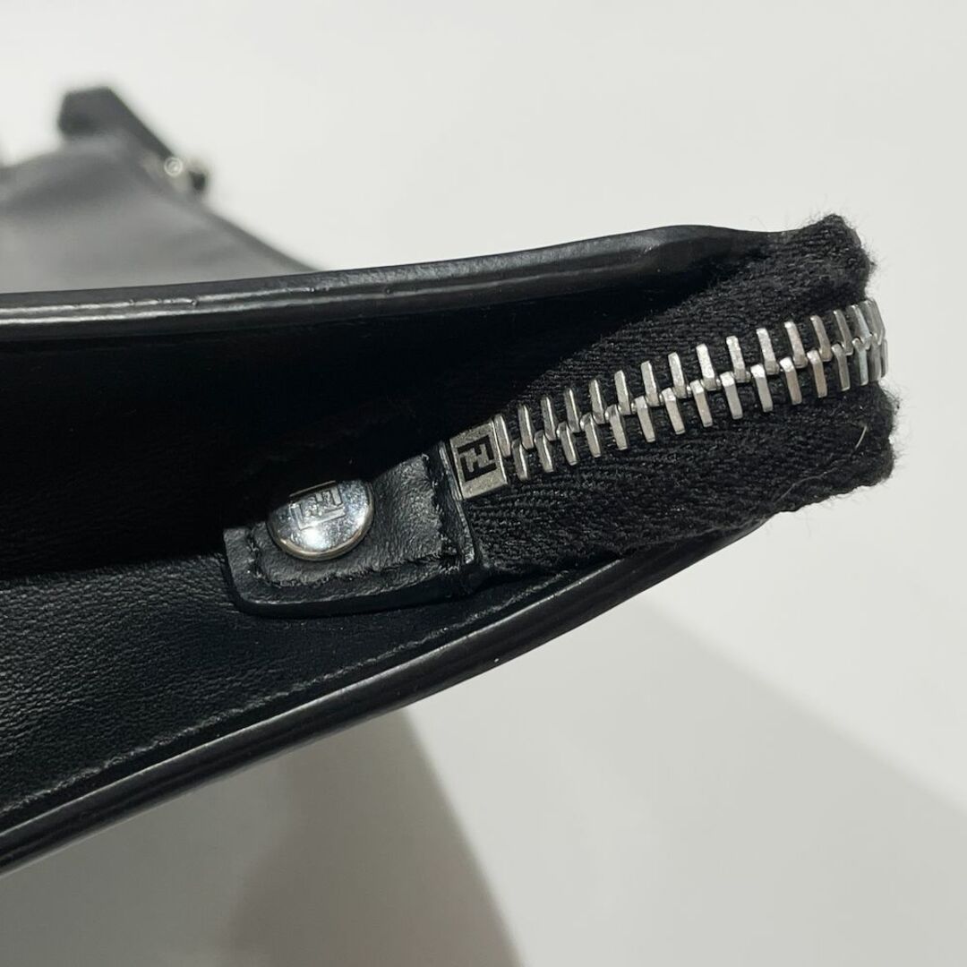 FENDI(フェンディ)のFENDI クラッチバッグ ロゴ フラットスリム 7VA491 レザー メンズのバッグ(セカンドバッグ/クラッチバッグ)の商品写真