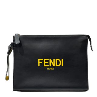 フェンディ(FENDI)のFENDI クラッチバッグ ロゴ フラットスリム 7VA491 レザー(セカンドバッグ/クラッチバッグ)