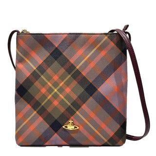 ヴィヴィアンウエストウッド(Vivienne Westwood)のVivienne Westwood ショルダーバッグ オーブ チェック 斜め掛け レザー(ショルダーバッグ)