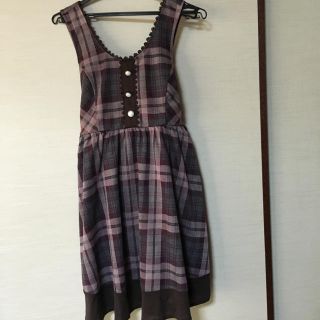 アクシーズファム(axes femme)の美品＊バックリボンワンピース(ひざ丈ワンピース)