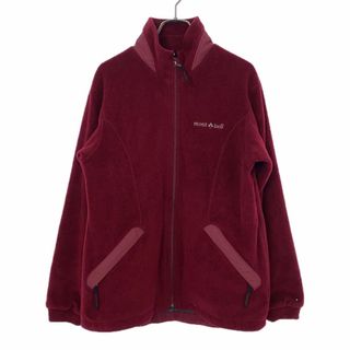 モンベル(mont bell)のモンベル GOREWINDSTOPPER 長袖 アウトドア フリースジャケット L レッド系 mont-bell レディース 古着 【240215】(その他)