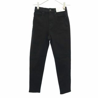 未使用 ユニクロ ジーンズ スキニー ハイライズ アンクル デニムパンツ 21 ブラック UNIQLO JEANS レディース 【中古】  【240215】(ショートパンツ)