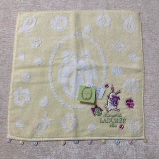 LADUREE - LADURE ラデュレ　タオルハンカチ　刺繍　うさぎ