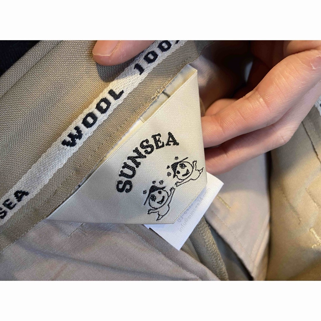 SUNSEA - SUNSEA 23SS N.M OXFORD ROYAL w/耳 ワイドパンツの SUNSEA - SUNSEA 23SS N.M OXFORD ROYAL w/耳 ワイドパンツの