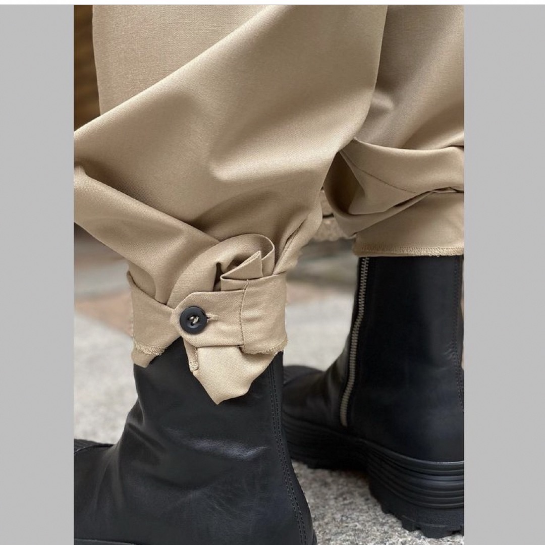 SUNSEA - SUNSEA 23SS N.M OXFORD ROYAL w/耳 ワイドパンツの SUNSEA - SUNSEA 23SS N.M OXFORD ROYAL w/耳 ワイドパンツの