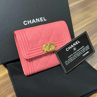 シャネル(CHANEL)の⭐️美品⭐️CHANEL 財布 ボーイシャネル キャビアスキン ミニ財布(財布)