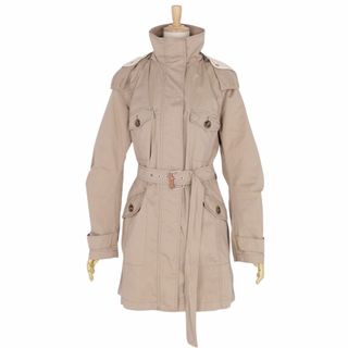 マックスマーラ(Max Mara)のマックスマーラ ウィークエンド Max Mara WEEKEND コート ロングコート ボア ライナー付き フード コットン アウター レディース CHA36 USA6 FB38 MEX28 GB8 IJ40(M相当) ベージュ(その他)