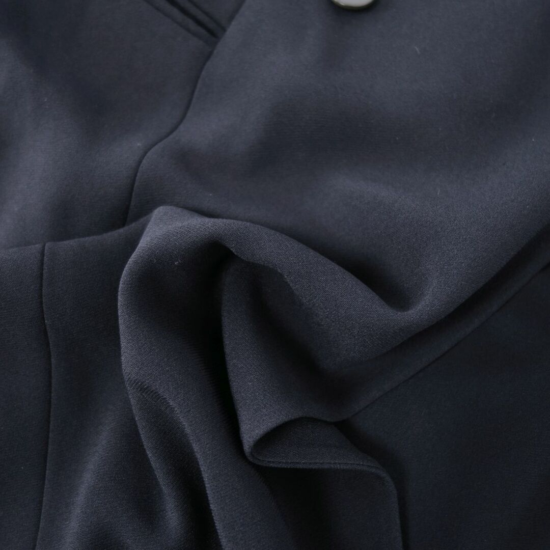 Giorgio Armani(ジョルジオアルマーニ)の美品 ジョルジオアルマーニ GIORGIO ARMANI セットアップ スーツ ロングコート ジャケット パンツ ダブルブレスト アウター レディース イタリア製 38(M相当) ネイビー レディースのフォーマル/ドレス(スーツ)の商品写真