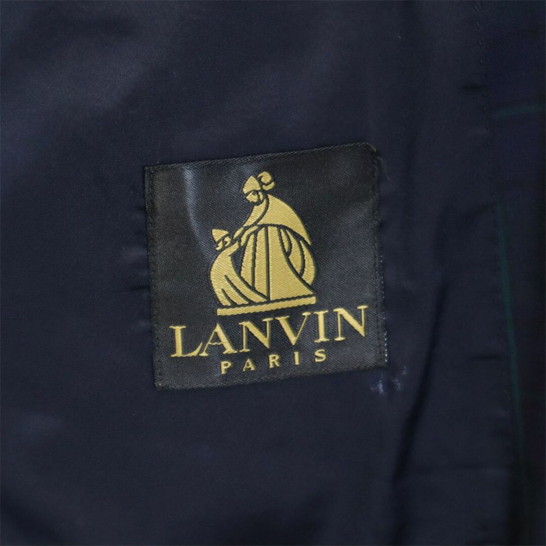 LANVIN(ランバン)のランバン 90s ウール オールド 長袖 テーラードジャケット ST48-55 ネイビー系 LANVIN メンズ 古着 【240215】 メンズのジャケット/アウター(テーラードジャケット)の商品写真