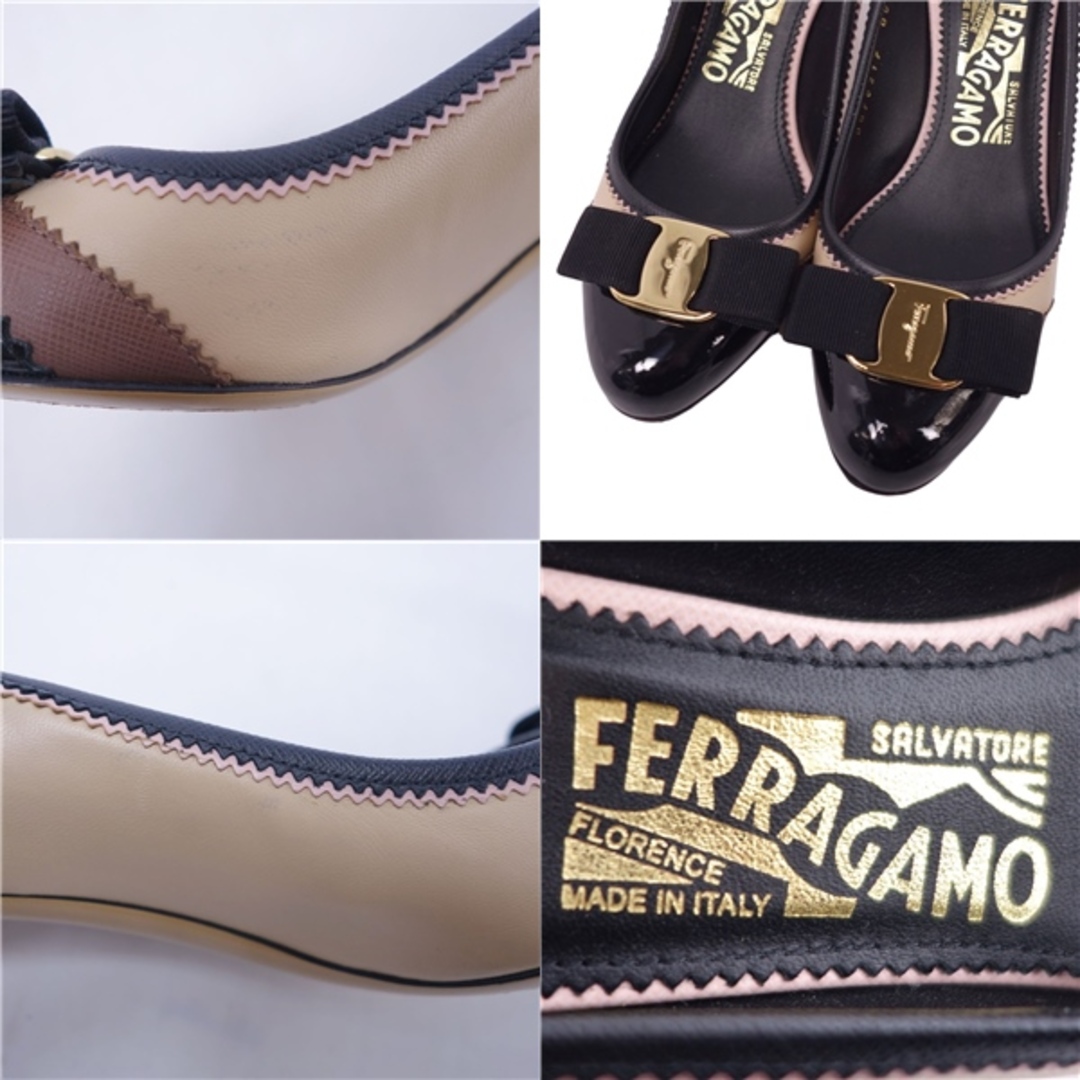 Salvatore Ferragamo(サルヴァトーレフェラガモ)のサルヴァトーレ フェラガモ Salvatore Ferragamo パンプス ヒール ヴァラ レザー シューズ レディース 5D(22.5cm相当) マルチカラー レディースの靴/シューズ(ハイヒール/パンプス)の商品写真