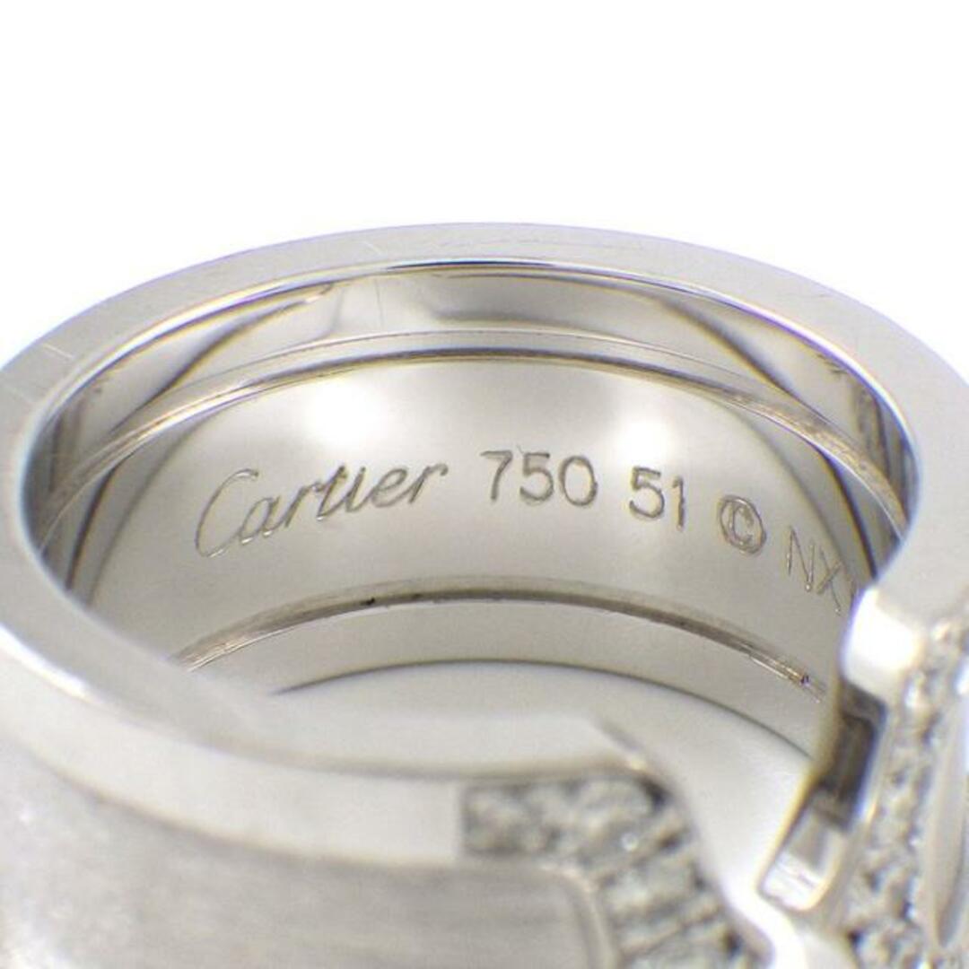 Cartier(カルティエ)のカルティエ Cartier リング C2 2C ワイド LM ダイヤモンド K18WG 11号 / #51 【中古】 レディースのアクセサリー(リング(指輪))の商品写真