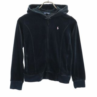 ラルフローレン(Ralph Lauren)のラルフローレン 長袖 ジップパーカー 150cm ブラック系 RALPH LAUREN キッズ 古着 【240215】(その他)