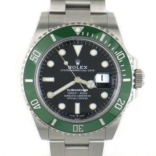 ロレックス(ROLEX)のロレックス Rolex 腕時計 オイスター パーペチュアル サブマリーナー デイト 126610LV ランダムシリアル 夜光針/インデックス 回転式 グリーンセラクロムベゼル オイスターブレス ブラック文字盤 黒 オイスタースチール セラミック 自動巻き 【箱・保付き】 【中古】(腕時計(アナログ))