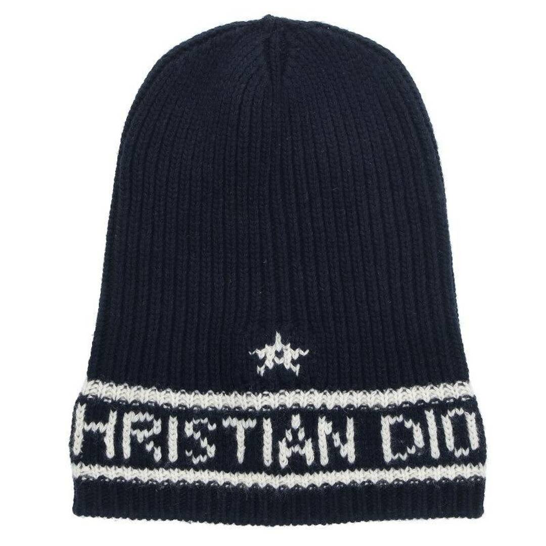 Christian Dior(クリスチャンディオール)のクリスチャンディオール  31NOE714IXGH ロゴカシミア混ニット帽子 レディース レディースの帽子(その他)の商品写真