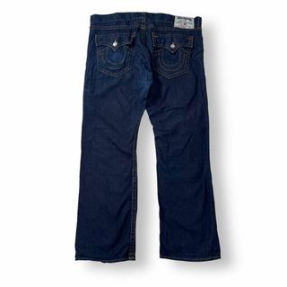 トゥルーレリジョン(True Religion)の美品 トゥルーレリジョン ストレート 濃紺 デニム 42 大きいサイズ(デニム/ジーンズ)