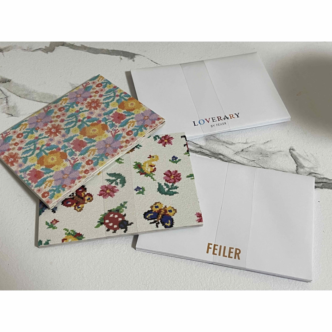 FEILER(フェイラー)の美人百花付録　FEILER メッセージカード&封筒 エンタメ/ホビーの雑誌(ファッション)の商品写真