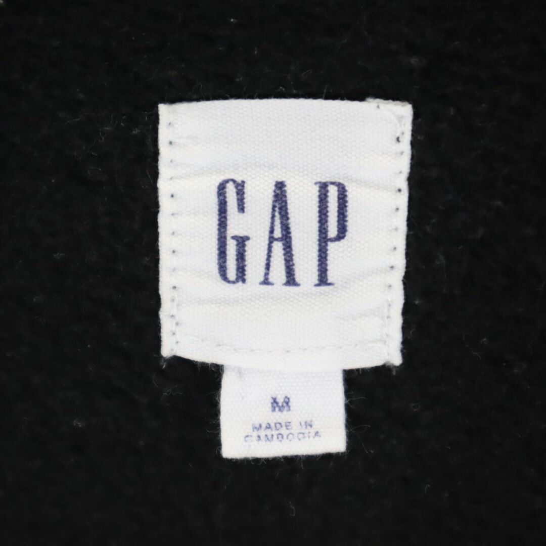 GAP(ギャップ)のギャップ 長袖 フード パーカー M ブラック系 GAP 裏起毛 スウェット メンズ 古着 【240124】 メンズのトップス(パーカー)の商品写真
