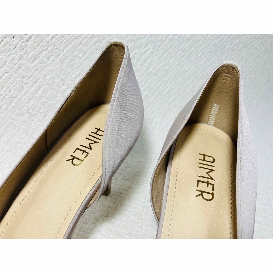 AIMER(エメ)のSH78◆新品◆AIMER ポインテッドトゥサイドグリッターパンプス M 日本製 レディースの靴/シューズ(ハイヒール/パンプス)の商品写真