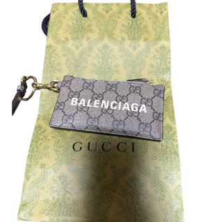バレンシアガ(Balenciaga)のGUCCI BALENCIAGA コラボ　コインケース　カードケース　ストラップ(コインケース)