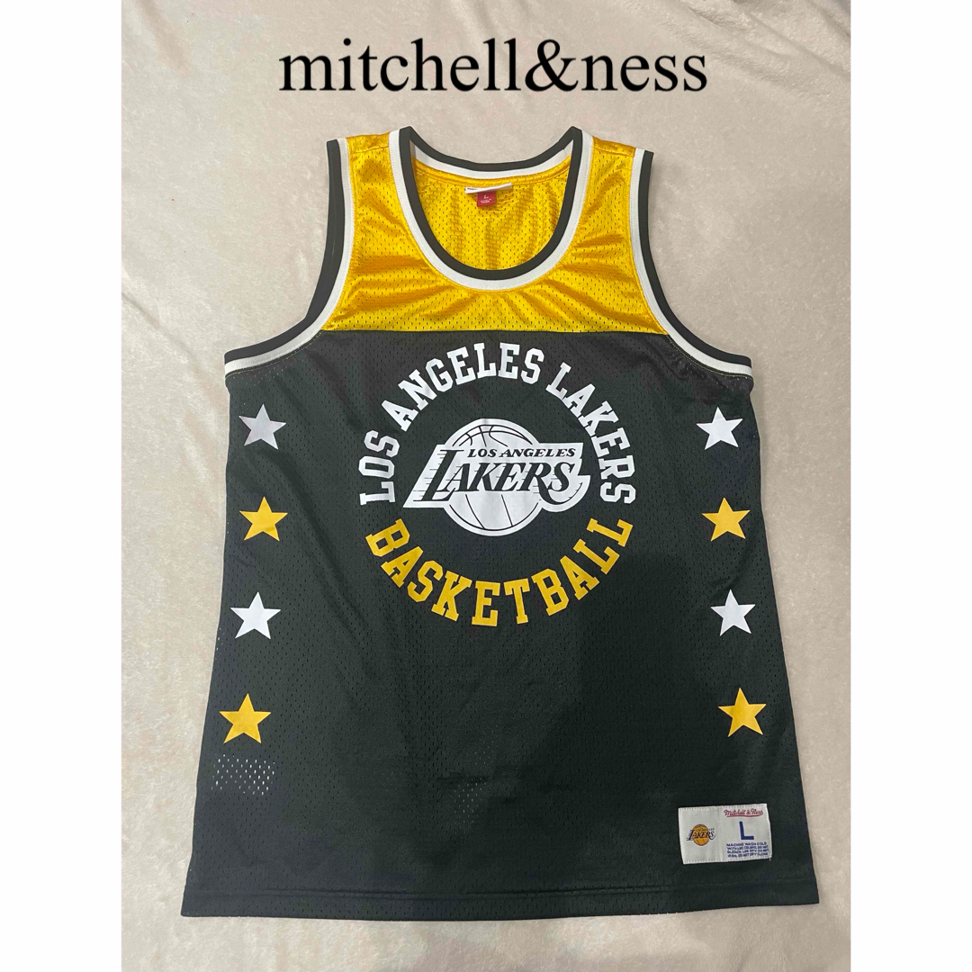 MITCHELL & NESS(ミッチェルアンドネス)のミッチェルアンドネス　レイカーズ　ゲームシャツ メンズのトップス(タンクトップ)の商品写真