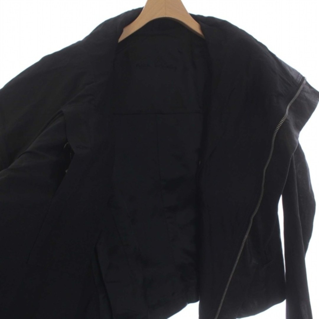 Rick Owens(リックオウエンス)のRick Owens ラムレザー ライダースジャケット 変形 黒 RP4713 メンズのジャケット/アウター(ライダースジャケット)の商品写真