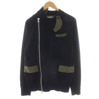 サカイ(sacai)のsacai Wool Knit ニットジャケット ウール 1 S 紺(その他)